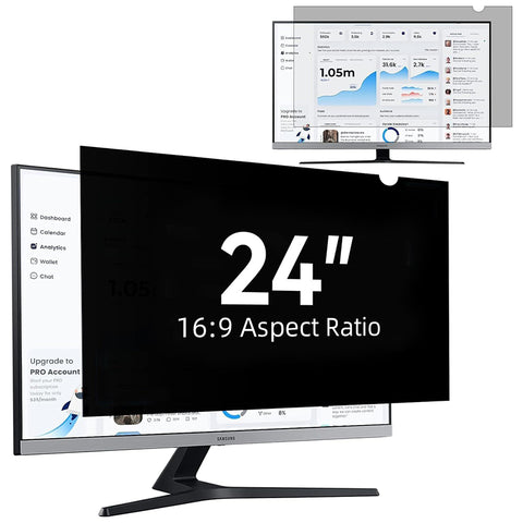 24 Inch 16:9 Computer Privacy Screen Filter for Monitor