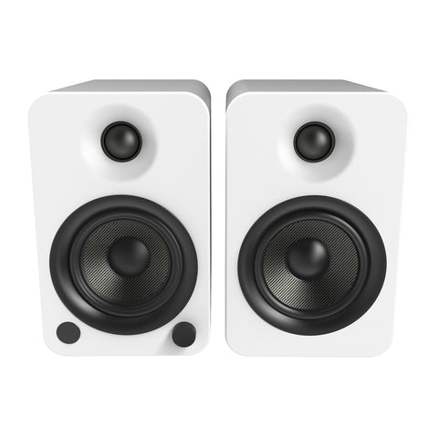 Kanto YU4 140W Powered Bluetooth Bookshelf Speakers Pair - Matte White