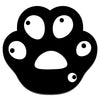 Playmax Paw Print Mouse Mat (Black)