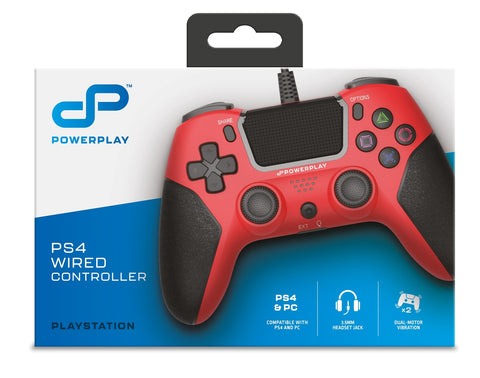 PowerPlay PS4 Wired Controller (Red)