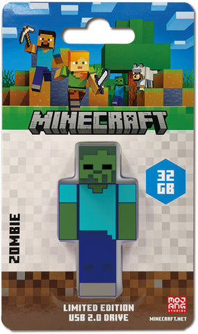 32GB Verbatim Minecraft USB 2.0 Flash Drive Zombie