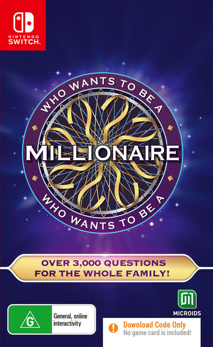 Who Wants To Be A Millionaire (code in box) (Switch)