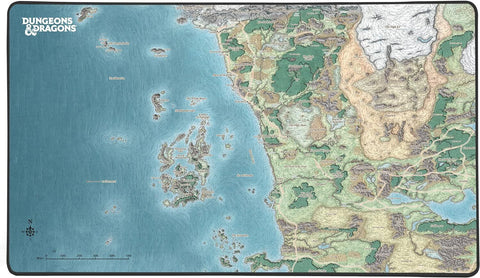 Konix Dungeons & Dragons XXL Gaming Mousepad (Faerun Map)