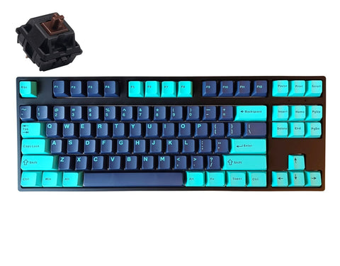 MoonParadise Black Cherry MX Brown Neptune V80 No Backlit Wired Keyboard