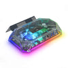 JSAUX 8-in-1 Port RGB Docking Station Clear Docking Station for Steam Deck (OLED)/ROG Ally/Legion Go