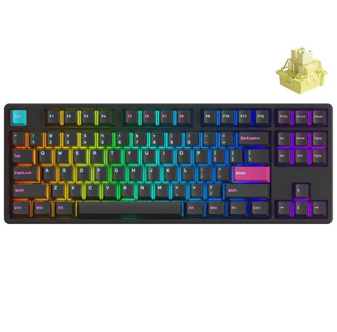 Akko: Midnight 5087S QMK Cream Yellow Pro keyboard