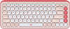 Logitech Pop Icon Keys Compact Bluetooth Wireless Keyboard Rose & Off White