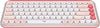 Logitech Pop Icon Keys Compact Bluetooth Wireless Keyboard Rose & Off White