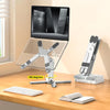 Storfex Laptop Stand With 360° Rotating Base - Silver