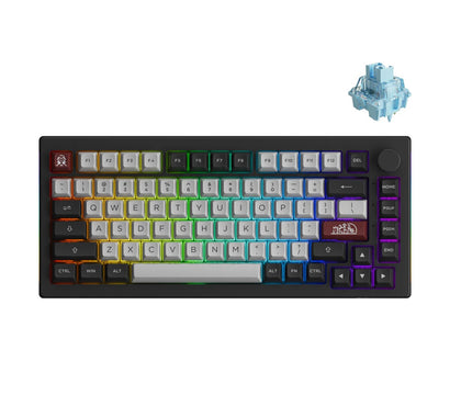 Akko: 5075B Plus Dracula Castle Multi-Mode Cream Blue Pro Switch Keyboard