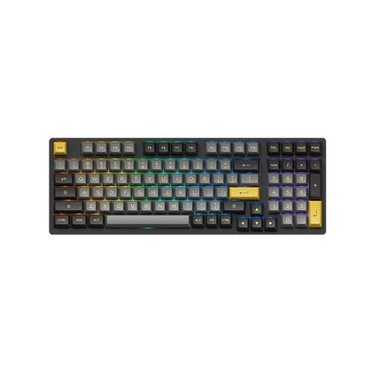 Akko: 3098B Plus Black&Gold Cream Yellow Pro Switch Mechanical Keyboard