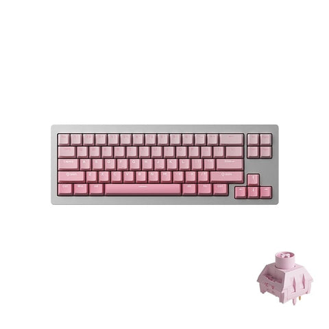 Akko MonsGeek M7W Silver Ice Cream Pink Switch Mechanical Aluminum Keyboard (Fully Assembled)