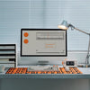 LOFREE: Dual-Sided Desk Mat - BLOCK Vintage Orange
