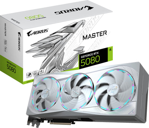 Gigabyte Aorus GeForce RTX 5080 Master Ice 16GB GPU