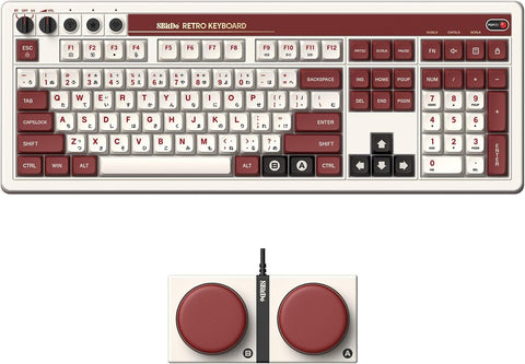8BitDo Retro 108 Mechanical Keyboard - Fami Edition