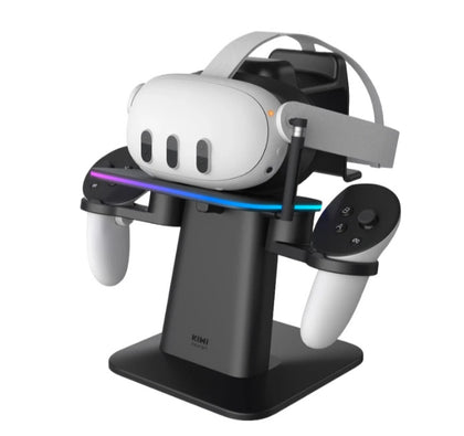 Kiwi Design RGB Vertical Stand & Controller Holder Compatible with Quest 3S/3/2/Pro (Meta Officially Co-Branded)