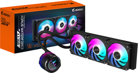 Gigabyte Aorus Waterforce X II 360 LCD AIO Liquid Cooler Black