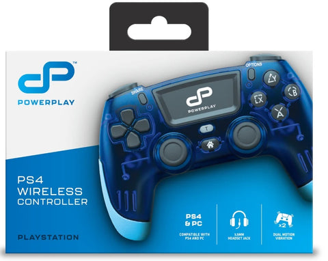 PowerPlay PS4 Wireless Controller (Translucent Blue)
