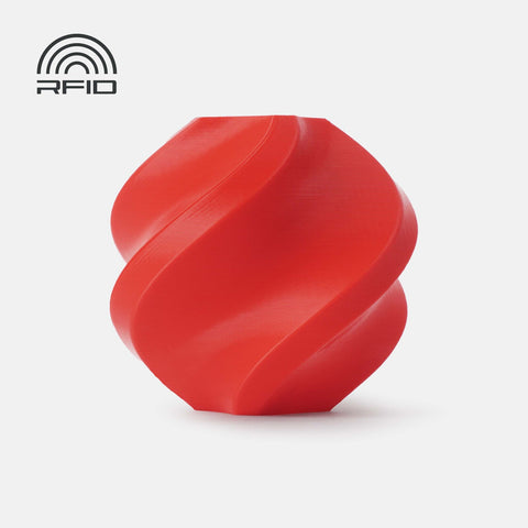 Bambu Lab PLA with Bambu Reusable Spool 1KG - Basic Red