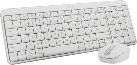 Logitech MK250 Compact Bluetooth Wireless Keyboard and Mouse Combo Off-White