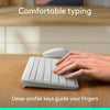 Logitech MK250 Compact Bluetooth Wireless Keyboard and Mouse Combo Off-White