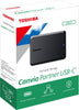 Toshiba Canvio Partner USB-C Portable External Hard Drive 4TB (Black)