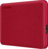 Toshiba Canvio Advance V10 USB 3.0 Portable External Hard Drive 1TB (Red)