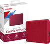 Toshiba Canvio Advance V10 USB 3.0 Portable External Hard Drive 2TB (Red)