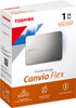 Toshiba Canvio Flex X2 USB 3.0 Portable External Hard Drive 1TB (Silver)