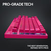 Logitech G PRO X TKL LIGHTSPEED Gaming Keyboard (Magenta)